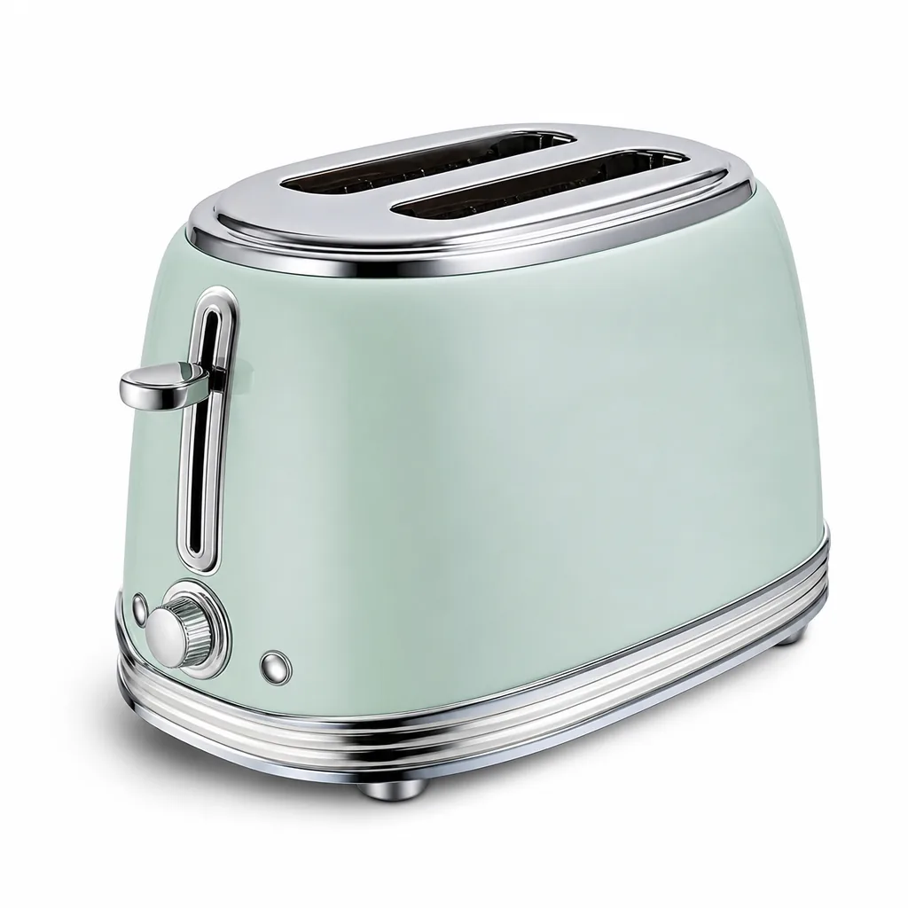 Smeg TSF01 50s Style 2-Slice Toaster, Pastel Mint